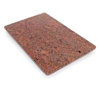 Tabla de cortar de piedra, plato para servir, tabla de cocina, placa de piedra, posavasos, 2 tamaños (Vanga Red Brillante, 30L x 20B)