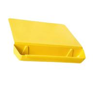 Tabla de cortar de preparación de cocina con bandeja, tabla de cortar de PP desmontable 2 en 1 con base estable para transferencia de alimentos más limpia, encimera de cocina