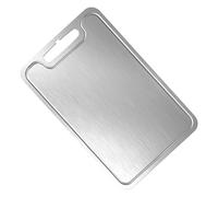 Tabla de cortar de titanio, gran placa no deslizante, superficie de preparación segura, alfombrilla de cocina doble, base duradera con diseño compacto y moderno | para carne, fruta, FR