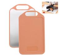 Tabla de cortar de titanio, tabla de cortar de acero inoxidable, reversible, garantiza el sabor original de los ingredientes para la cocina, camping al aire libre