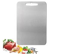 Tabla de Cortar de Titanio Titanium Cutting Board Cocina 100% Puro Titanware Chopping Corte Alimentos de Grado Alimenticio de Doble Cara 29x20 cm Colgables con Ranura Picar Multifunción Nueva Premium