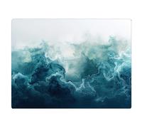 Tabla de cortar de vidrio para cocina de mrmol azul oscuro, regalo decorativo ocenico, piedra de granito jaspeado, regalo para su madre y espos