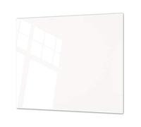 Tabla de Cortar de Vidrio Templado - Cubierta de Cocina y Protector de Vidrio Resistente - UNA Pieza (60x52 cm) o Dos Piezas (30x52 cm Cada una); D17 Blanco y Negro: White