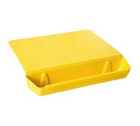 Tabla de cortar desmontable 2 en 1 con bandeja, tabla de preparación de cocina PP con base estable para picar y transferir fácilmente recogedor de alimentos