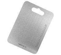 Tabla de cortar - dulcimer, tabla de cortar de metal | Tabla de cocina Amplia alfombrilla de corte para cortar carne Tabla de cortar para la preparación de alimentos Tabla de cocina con escala Lavable