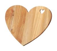 Tabla de cortar en forma de corazón - Pľanche de madera para San Valentín, bloque de đecòuper ên bòis, bandeja de servicio para carne, queso y verduras | Pľateau eň latas duras, durable, preparado