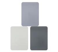 alpina Set de 3 Tablas de Cortar - Tabla - Antideslizante - Flexible - Apto para lavavajillas - 20x28cm - Gris