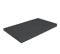 Tabla de cortar Gastro de plástico PP - Tabla de cortar higiénica en diferentes colores y tamaños (500 x 300 x 20 mm y 600 x 400 x 20 mm) HACCP Tabla de cortar (negro, 600 x
