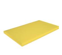 Tabla de cortar Gastro de plástico PP - Tabla de cortar profesional higiénica en diferentes colores y tamaños (500 x 300 x 20 mm y 600 x 400 x 20 mm) HACCP Tabla de cocina (amarillo, 600 x 400)