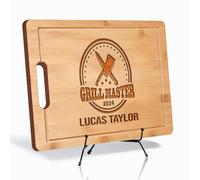 Tabla de cortar grabada para asar - Regalo personalizado de Navidad para el Día del Padre, regalo de cumpleaños personalizado, regalo para papá, marido, amantes de la barbacoa, maestros de la parrilla