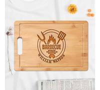 Tabla de cortar grabada - Parrilla de barbacoa de madera personalizada regalo para hombres, papá, marido, abuelo, suegro - perfecto para cumpleaños, aniversario, Navidad o día del padre
