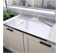 Tabla de cortar grande de acero inoxidable 304, tapete de metal para hornear, antiadherente, grosor de 2 mm, para cortar frutas, verduras, carne, amasar, enrollar pan y pizza.,60x60cm/23.6"Lx23.6"W