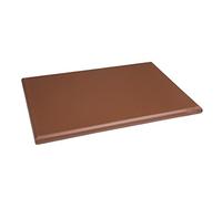 Tabla de cortar Hygiplas J035 extra gruesa de alta densidad, color marrón