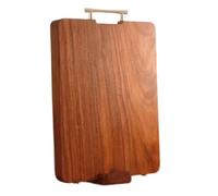 Tabla de cortar madera maciza for cocina, reversible, doble cara, con mango, for colocar sobre el fregadero, ideal for carne, verduras, frutas y pan, 33 cm(36cm)