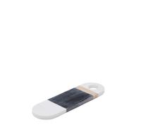 Tabla de cortar Nivol en mármol blanco y negro y travertino