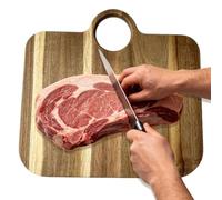 Tabla de cortar para cocina, no deslizante, bolsa de madera con estilo de forma, contador de comida para el hogar, comida para barbacoa, comida vegetal, fruta, queso, aperitivo, fácil de usar