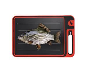 Tabla de cortar para descongelar - Tabla para descongelar para cocina, de corte de aluminio de descongelación rápida, superficie para la preparación de alimentos por transferencia de calor