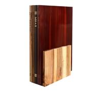 Tabla de cortar para libros, 4 piezas, alfombrilla de madera para la preparación de la carne con soporte, colección de tablas de cortar, para embutidos de cocina, casa, apartamento, encimera de cocina