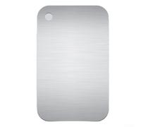 Tabla de cortar para preparación de alimentos con acero inoxidable y estructura ligera para un fácil transporte entre configuraciones de cocina en interiores y exteriores (30 x 20 cm)