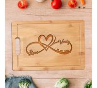 Tabla de cortar personalizada, tabla de embutidos de madera grabada a medida para parejas, bodas, aniversarios, compromisos, novios, familiares, amigos