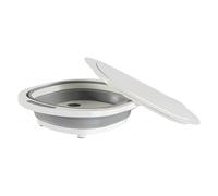 Tabla de cortar plegable | Esteras de corte para la cocina de 15,75 pulgadas | Recipiente para lavavajillas con orificio de drenaje y tapa para camping, viajes, picnic, cocina y actividades al aire