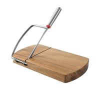 Tabla de cortar queso con rebanadora - Tabla de cortar con cortador de alambre, 9,2 x 8,4 pulgadas, queso de alambre, queso, tabla SLA -Lizert, tabla de queso para queso duro, queso, tabla de cortar