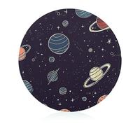 Tabla de cortar redonda con diseño de planeta espacial fácil de limpiar, tablas de cortar para cocina, tamaño grande 7.9, tablas de cortar esenciales de cocina, convenientes para carne y verduras