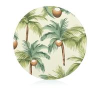 Tabla de cortar redonda de árbol de coco de verano, fácil de limpiar, tablas de cortar para cocina, tamaño grande 7.9, tablas de cortar esenciales de cocina, convenientes para carne y verduras