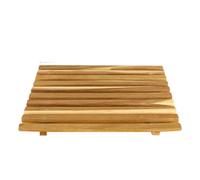 Tabla de cortar rústica, tabla de pan de madera, herramienta para hornear de 15 x 10 pulgadas con base antideslizante, losa de cocina espaciosa, herramienta de preparación para hornear con ranura para