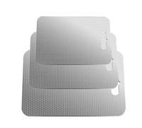 Tabla de Cortar,Set De 3 Herramientas De Acero Inoxidable - Tablas De Cortar De Metal De Corte Seguro,para Carne Fruta Verdura Queso Hogar Restaurante Barbacoa