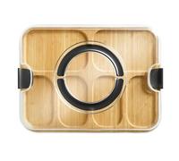 Tabla de cortar, tabla de cortar, bandeja de almacenamiento cubierta para servir | Bloque de cortar de cocina para preparar alimentos de queso, camping, hogar, al aire libre, aperitivos