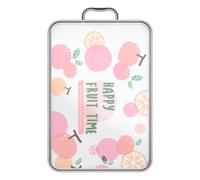 Tabla de cortar, tabla de cortar de acero inoxidable, metal grueso y ampliado, antideslizante, herramienta de cocina para rebanar ensalada, frutas, queso, carne, hogar, dormitorio, apartamento, 17.6 x