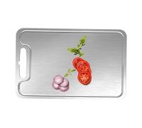 Tabla de cortar - Tabla de cortar de metal de 35 cm, cocina antideslizante de doble cara, placa de preparación de alimentos duradera | Alfombrilla de corte segura y resistente