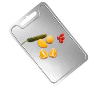Tabla de cortar - Tablero de preparación de cocina de metal | Tablas de cortar de doble cara engrosadas y antideslizantes | Proporciona cocina versátil y segura Mejora las tareas de cocina en casa en