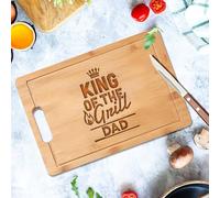 Tabla de cortar The King of Grill Dad, regalos personalizados para hombres, tabla de cortar personalizada para papá, regalos de barbacoa para el día del padre, regalos de parrilla para cumpleaños