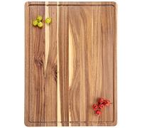 Tabla de cortar XXL de 24 pulgadas, tabla de cortar extragrande para cocina, tabla de tallado de bloque de carnicero para barbacoa, pavo, carne, tabla grande de embutidos con asas, ranura para jugo