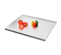 Tabla de corte de acero inoxidable,Bandeja Antideslizante de Alimenticio - Tabla de cortar para carne, verduras, queso y carnicería - Para carne, verduras, pan, repostería, sushi, carnicería, cocina c