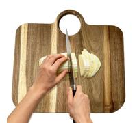 Tabla de Corte de Madera - Bandeja Antideslizante De Exhibición Y Servicio | Tabla de Madera Divertida para Cortar | para Parrilla en Hogar, Restaurante, Carne, Verdura, Fruta, Charcutería, Preparació