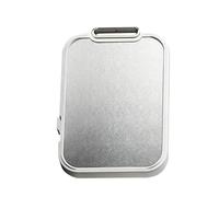 Tabla de corte de titanio de doble cara, no deslizante, bloque de trituración de titanio, preparación de alimentos de metal, chopper higiénico para carne de pan, fruta vegetal, para servir