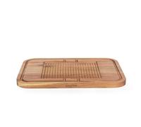 Tabla de Corte Salter Acacia - 100% FSC, 39.5x30x1.9cm, Descanso para Carne, Agarre Texturizado, Ranura Exterior, Acabado con Aceite, Duradera, Protege Encimeras de Cocina, para Tallar Carne