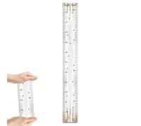 Tabla de crecimiento de altura para niños, regla de altura de pared para niños, tabla de medición creativa, 120 x 15 x 0,3 cm, ideal para niños y niñas, decoración duradera de dormitorio para