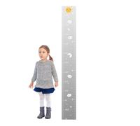 Tabla de crecimiento de altura - Tabla de pared para habitación de niños, regla de espejo acrílico de medición de altura, espejo de cuerpo entero con cinta adhesiva, regla de crecimiento decorativo