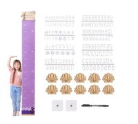 Tabla de crecimiento para niños, regla de altura de dibujos animados, bonita tabla de altura, medición de crecimiento divertida, decoración de habitación de los niños, medición de altura de