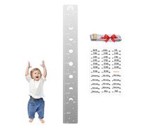 Tabla de crecimiento para niños, tabla de altura de espejo de pared para niños, material acrílico que mide la altura para habitaciones de niños, salas de estudio, guarderías, salas de juegos