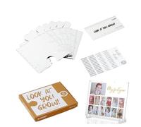 Tabla De Crecimiento Reflejada Para Pared - Tabla De Crecimiento De Rompecabezas Reflejada | Espejo Con Tabla De Crecimiento Para Niños, Regla De Altura Con Pegatinas | Espejo Del Nuevo Gráfico De Cre