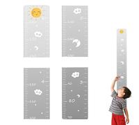 Tabla de crecimiento,Tabla de crecimiento para niños | Regla de medición de altura - Tabla de crecimiento de espejos de rompecabezas, tabla de crecimiento con espejo de pared, regla de altura con pega