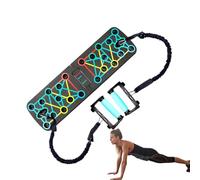 Tabla de desafío push-up portátil, para entrenamiento en interiores, entrenamiento de fuerza, equipo de entrenamiento, flexiones compactas para zonas de viaje y gomas para el hogar