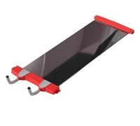 Tabla de deslizamiento 2-IN-1, Tapete de Pilates, Plancha de equilibrio, Tonificar piernas/glúteos/core, Super superficie lisa, Con fundas para zapatos, Equipo de ejercicio abdominal,(Red,160*50cm)