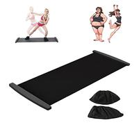 Tabla de Deslizamiento Estera Deslizante Slide Board con topes para Zapatos deslizantes Slimming Exercise Guide Mat para Leg Pot Training Fitness y Athletic
