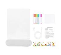 Tabla de Dibujo LED para - Recargable 3D de Luz 4 Colores - Pizarra de Dibujo Acrílico Reutilizable | Para Niñas Adolescentes Niños Escuela Casa Viajes